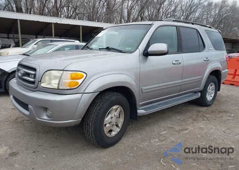 2001 Toyota Sequoia Limited V8 z USA, uszkodzony, nr VIN 5TDBT48A01S050724